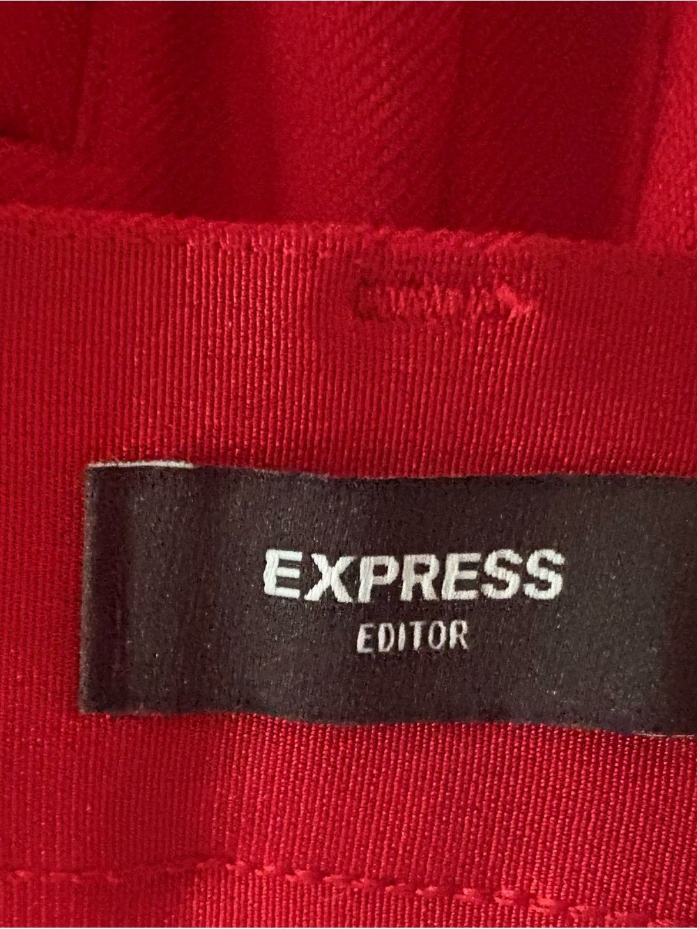 Express Red Editor Straight Ankle Pants - Picture 6 of 11